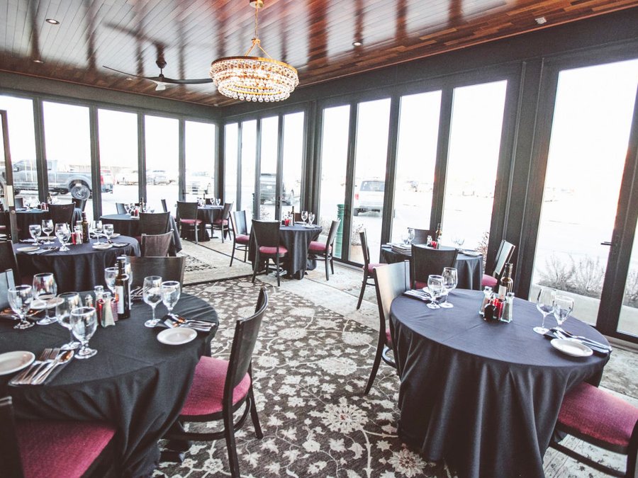 The Glass Room private dining space at Benvenuti's