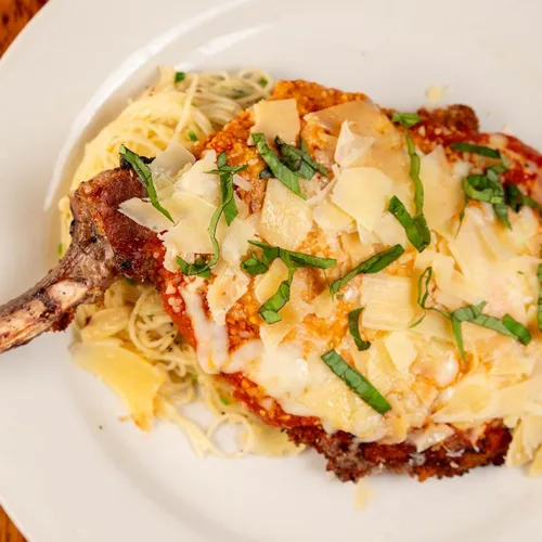 Veal parmigiano at Benvenuti's Ristorante