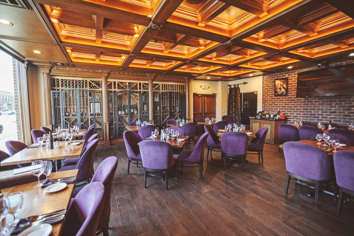 The Wine Room private dining space at Benvenuti's